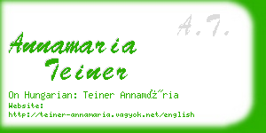 annamaria teiner business card